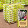 Stauden- & Rosenmulch, 2880l, 48 Sack à 60l -Stilvoller Gartenbedarfsladen 0960380002 Koelle Bio Stauden und Rosenmulch 60L 2 110576