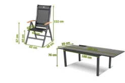 HARTMAN Esstischgruppe, Xerix-anthrazit, Alu/HPL, 4x4 Textilen, 260/160x90 Cm, 6 Personen -Stilvoller Gartenbedarfsladen 13967 05.jpg