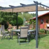LECO Pergola, Aluminium / Textil, 400x300x225cm
