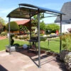 LECO Profi Grillpavillon, Anthrazit/grau Getönt, Aluminium/Polycarbonat, 150x245x233 Cm -Stilvoller Gartenbedarfsladen 1 13431.jpg