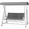 MWH Elements Hollywoodschaukel, Silber/anthrazit, Alu/Textil, 3-Sitzer, 209 X 113 X 171 Cm -Stilvoller Gartenbedarfsladen 1 14794.jpg