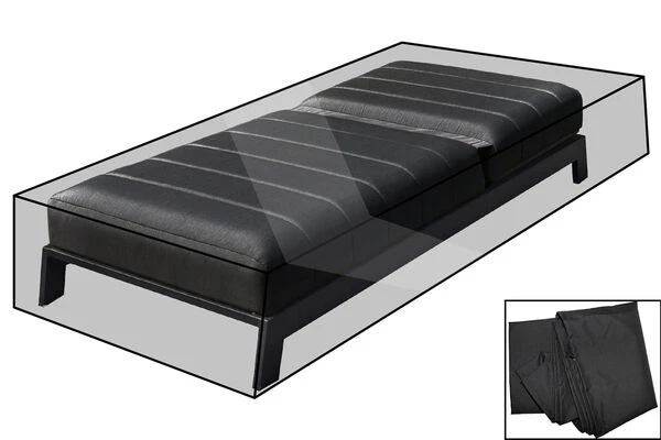 OUTFLEXX Premium Abdeckhaube, Für Liegen, Z.B. 16081/16082, Schwarz, 206x93x37 Cm, Wasserbeständig 3 OUTFLEXX Premium Abdeckhaube, Für Liegen, Z.B. 16081/16082, Schwarz, 206x93x37 Cm, Wasserbeständig