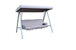 OUTFLEXX 3-Sitzer Hollywoodschaukel, Grau/anthrazit, Stahl/Polyester, 233x135 Cm, Mit Liegefunktion -Stilvoller Gartenbedarfsladen 1 20117.jpg