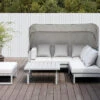 OUTFLEXX Willis Loungemöbel, Hellgrau, Alu/Polyester, 4-5 Personen, Mit Faltbarem Dach, Inkl. Loungetisch Und Hocker -Stilvoller Gartenbedarfsladen 21821 1.jpg