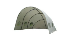 LECO Pavillon Muschel , Grau, Stahl/Polyester, 400 X500 X 282 Cm