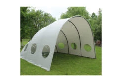 LECO Pavillon Muschel , Grau, Stahl/Polyester, 400 X500 X 282 Cm -Stilvoller Gartenbedarfsladen 21880 3.jpg