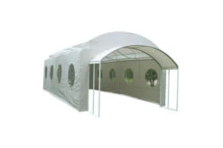 LECO Partyzelt Michelle , Natur/beige, Stahl/Polyester, 400x900x305 Cm