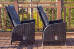 OUTFLEXX 2er Set Dining Sessel, Braun, Polyrattan, Je 55 X 65 X 112 Cm, Rücken Stufenlos Verstellbar -Stilvoller Gartenbedarfsladen 22285 3.jpg