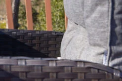 OUTFLEXX 2er Set Dining Sessel, Braun, Polyrattan, Je 55 X 65 X 112 Cm, Rücken Stufenlos Verstellbar -Stilvoller Gartenbedarfsladen 22285 8.jpg