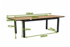 OUTFLEXX Premium Abdeckhaube Für Tische, Schwarz, Polyester, 185 X 102x 73 Cm, Wasserbeständig, Integriertes Zugband -Stilvoller Gartenbedarfsladen 23411 5.jpg