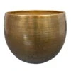 Pflanzgefäß 'Rowen', Gold, Ø 33 X H 25 Cm -Stilvoller Gartenbedarfsladen 3210801611 Pflanzgefaess Rowen gold D 33 x H 25 cm 114963