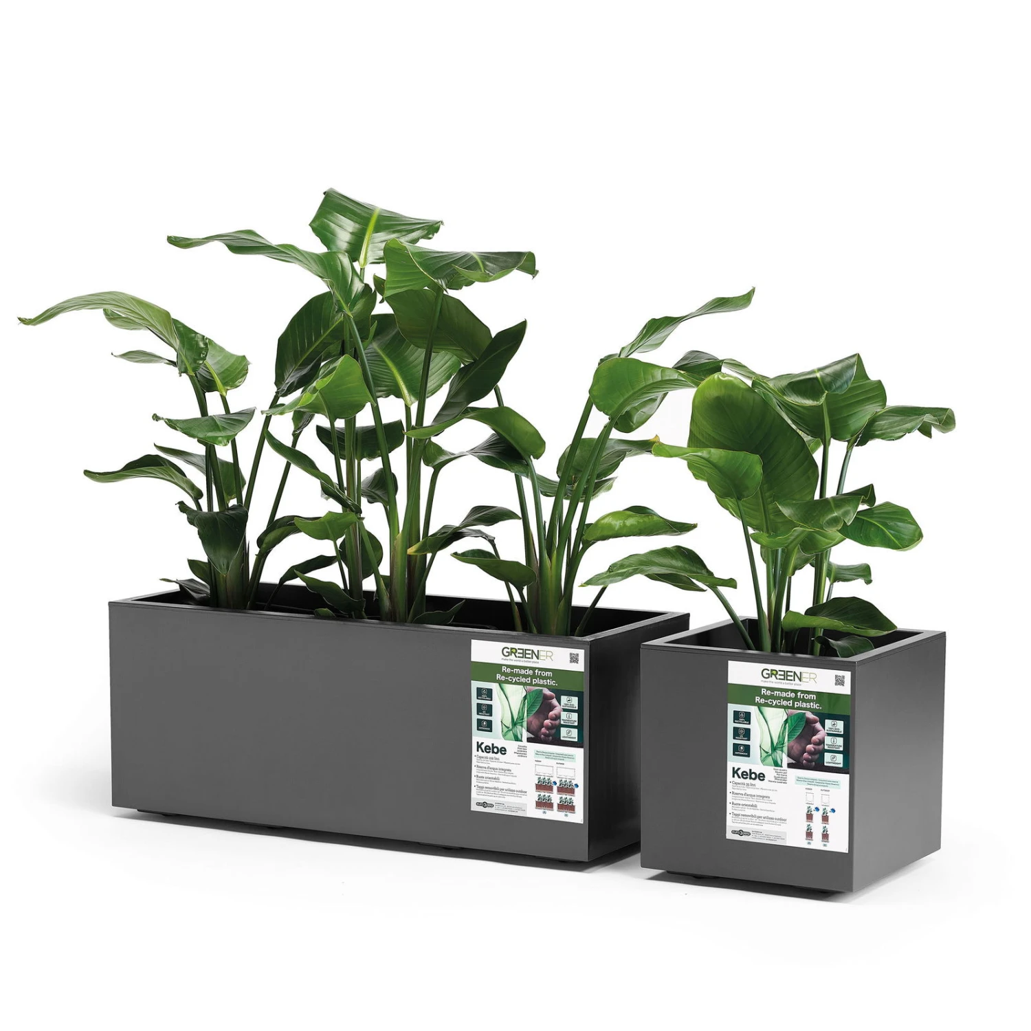 Pflanzkasten 'Kebe', Anthrazit, 102 Liter, 39,5 X 99,5 X 39,5 Cm 4 Pflanzkasten 'Kebe', Anthrazit, 102 Liter, 39,5 X 99,5 X 39,5 Cm – Bild 2