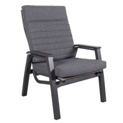 Loungesessel 'Paris', Grau/schwarz -Stilvoller Gartenbedarfsladen 3910302694 Loungesessel Paris inkl Auflage 13 118550