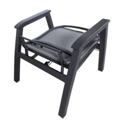 Loungesessel 'Paris', Grau/schwarz -Stilvoller Gartenbedarfsladen 3910302694 Loungesessel Paris inkl Auflage 1 118561