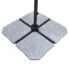 Doppler Granitplatte Light Für Sonnenschirm 25 Kg, Ca. 50x50x4 Cm -Stilvoller Gartenbedarfsladen 3910502612 Beschwer Platte Light ca25kg 1 78537