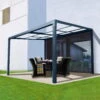 Pergola Air Terrassenüberdachung, Anthrazit, 400 X 300 X 200/254 Cm -Stilvoller Gartenbedarfsladen 3910901765 Pergola Air Gartenhaus 94062