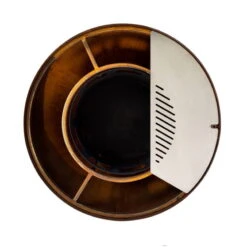 Edelstahl-Feuerstelle 'TRIA', Rost, 100 X 55 X 100 Cm -Stilvoller Gartenbedarfsladen 3920100752 Feuerstelle TRIA rost ca100x55x100cm 7 125234