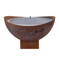 Feuerstelle 'Wave', Rost, Edelstahl, Ca. 100 X 55 X 100 Cm -Stilvoller Gartenbedarfsladen 3920100768 Feuerstelle WAVE rost ca100x55x100cm 1 119657