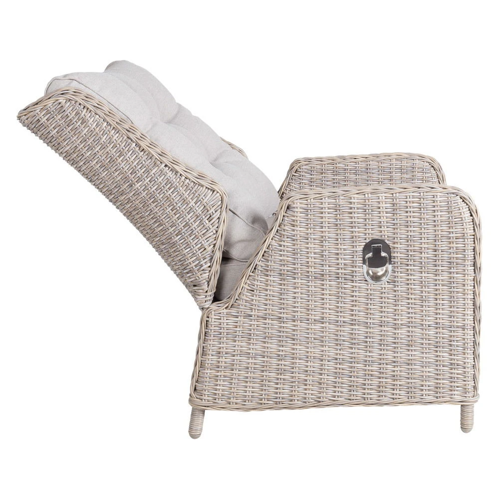 Kölle Geflecht-Sessel Jumbo Inkl. Hocker, Mit Auflage – Bild 5