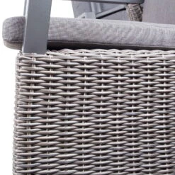 Kölle Sessel 'Bremen', Verstellbare Rückenlehne, Alu, Kunstrattan, 109 X 72 Cm -Stilvoller Gartenbedarfsladen 3950100979 Geflechtsessel Bremen Koelle braun inkl Auflage Ruecken verstellbar7 70303