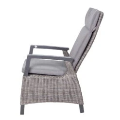 Kölle Sessel 'Bremen', Verstellbare Rückenlehne, Alu, Kunstrattan, 109 X 72 Cm -Stilvoller Gartenbedarfsladen 3950100979 Geflechtsessel Bremen Koelle braun inkl Auflage Ruecken verstellbar9 70306