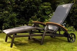 HARTMAN Da Vinci Gartenliege, Xerix/anthrazit, Alu/Textilene, 170 X 82 X 30 Cm, Mit FSC-Teak-Armlehnen -Stilvoller Gartenbedarfsladen 3 11664 1.jpg