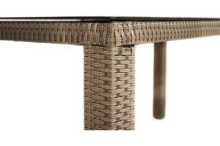 Ploß Rabida Dining Tisch, Champagner-meliert, Polyrattan, 170 X 90 Cm, Glasplatte In Steinoptik -Stilvoller Gartenbedarfsladen 3 20167.jpg