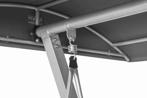 MWH Elements Hollywoodschaukel, Silber/anthrazit, Alu/Textil, 3-Sitzer, 209 X 113 X 171 Cm 6 MWH Elements Hollywoodschaukel, Silber/anthrazit, Alu/Textil, 3-Sitzer, 209 X 113 X 171 Cm – Bild 4