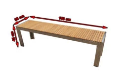 OUTFLEXX Bank Aus Edelstahl/FSC-Teakholz, 160x38x45cm -Stilvoller Gartenbedarfsladen 4 7102.jpg