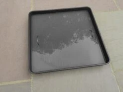 55 X 55 Cm Reinigungswanne Für Grillutensilien Quadratisch XL | Gartenzubehör Von Garland -Stilvoller Gartenbedarfsladen 558826 55 x 55 cm Grillwanne quadratisch XL G214B gl 2