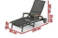 HARTMAN Da Vinci Gartenliege, Xerix/anthrazit, Alu/Textilene, 170 X 82 X 30 Cm, Mit FSC-Teak-Armlehnen -Stilvoller Gartenbedarfsladen 5 11664 1.jpg