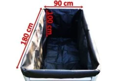 OUTFLEXX Pflanzvlies, Schwarz, Vlies 200g/m², 180x90x100cm, Für Hochbeet Mit 180cm -Stilvoller Gartenbedarfsladen 5 18168.jpg