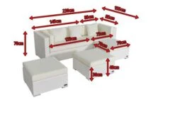 OUTFLEXX Loungemöbel-Set, Weiß, Polyrattan, 5 Personen, Wasserfeste Kissenbox, Inkl. Kaffeetisch 12 OUTFLEXX Loungemöbel-Set, Weiß, Polyrattan, 5 Personen, Wasserfeste Kissenbox, Inkl. Kaffeetisch -Stilvoller Gartenbedarfsladen 5 18228 BOX B.jpg