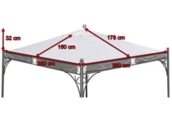 OUTFLEXX Ersatzdach Für Siena Garden Pavillon Korfu, Natur, Polyester PU-beschichtet, 350x350cm 12 OUTFLEXX Ersatzdach Für Siena Garden Pavillon Korfu, Natur, Polyester PU-beschichtet, 350x350cm -Stilvoller Gartenbedarfsladen 5 18343.jpg