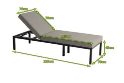 HARTMAN Eva Loungeliege, Flanelle, Sunbrella, 195 X 70 X 45 Cm, Rückenlehne Verstellbar, Hohe Liegefläche -Stilvoller Gartenbedarfsladen 5 20467.jpg