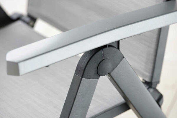 STERN New Top Klappsessel, Anthrazit/silber, Aluminium/Textil, 75x60x113 Cm, Rückenlehne Verstellbar, Klappbar 8 STERN New Top Klappsessel, Anthrazit/silber, Aluminium/Textil, 75x60x113 Cm, Rückenlehne Verstellbar, Klappbar – Bild 6