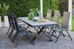 HARTMAN Exklusivmodell Xanadu Ausziehtisch, Xerix, Alu / Glaskeramik, 220/280 X 100 Cm, X-Gestell -Stilvoller Gartenbedarfsladen 6 20403.jpg