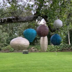 Solarlaterne 'Oval 40', Gold, Ø 40 X 27 Cm -Stilvoller Gartenbedarfsladen 72462 lumiz IMG 0626 123929