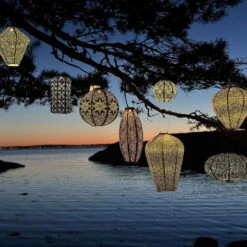 Solarlaterne 'Cylinder 18 Mandela', Light Taupe, Ø 18 X 33 Cm -Stilvoller Gartenbedarfsladen 72462 lumiz IMG 8262 123930 3