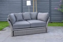 OUTFLEXX Sonneninsel, Grau, Polyrattan, Halbrund, 193 X 104 X 74 Cm, Hocker Drehbar, Dach Klappbar -Stilvoller Gartenbedarfsladen 7 16110.jpg