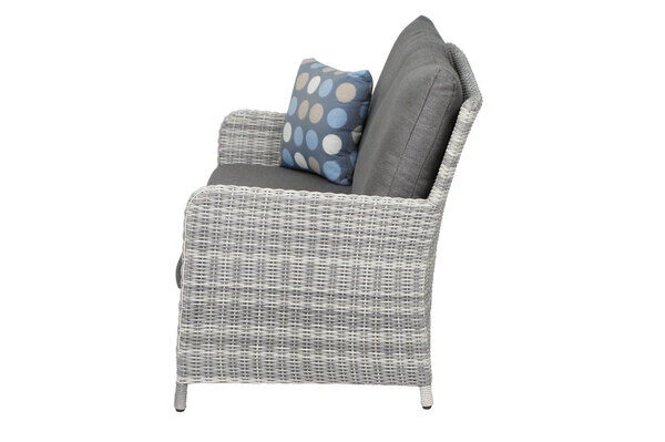 SIENA GARDEN Soria 2-Sitzer Loungesofa, Ice Grey, Alu / Gardino®-Geflecht, 149x87x88 Cm 10 SIENA GARDEN Soria 2-Sitzer Loungesofa, Ice Grey, Alu / Gardino®-Geflecht, 149x87x88 Cm – Bild 8